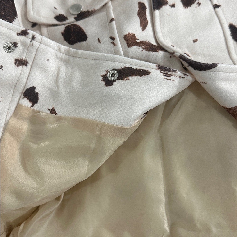 Western Cowhide Look Short Jacket - Picture 7 of 8